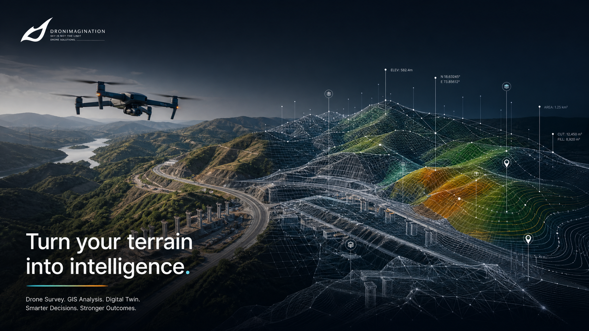 Drone survey — turn your terrain into intelligence — Dronimagination