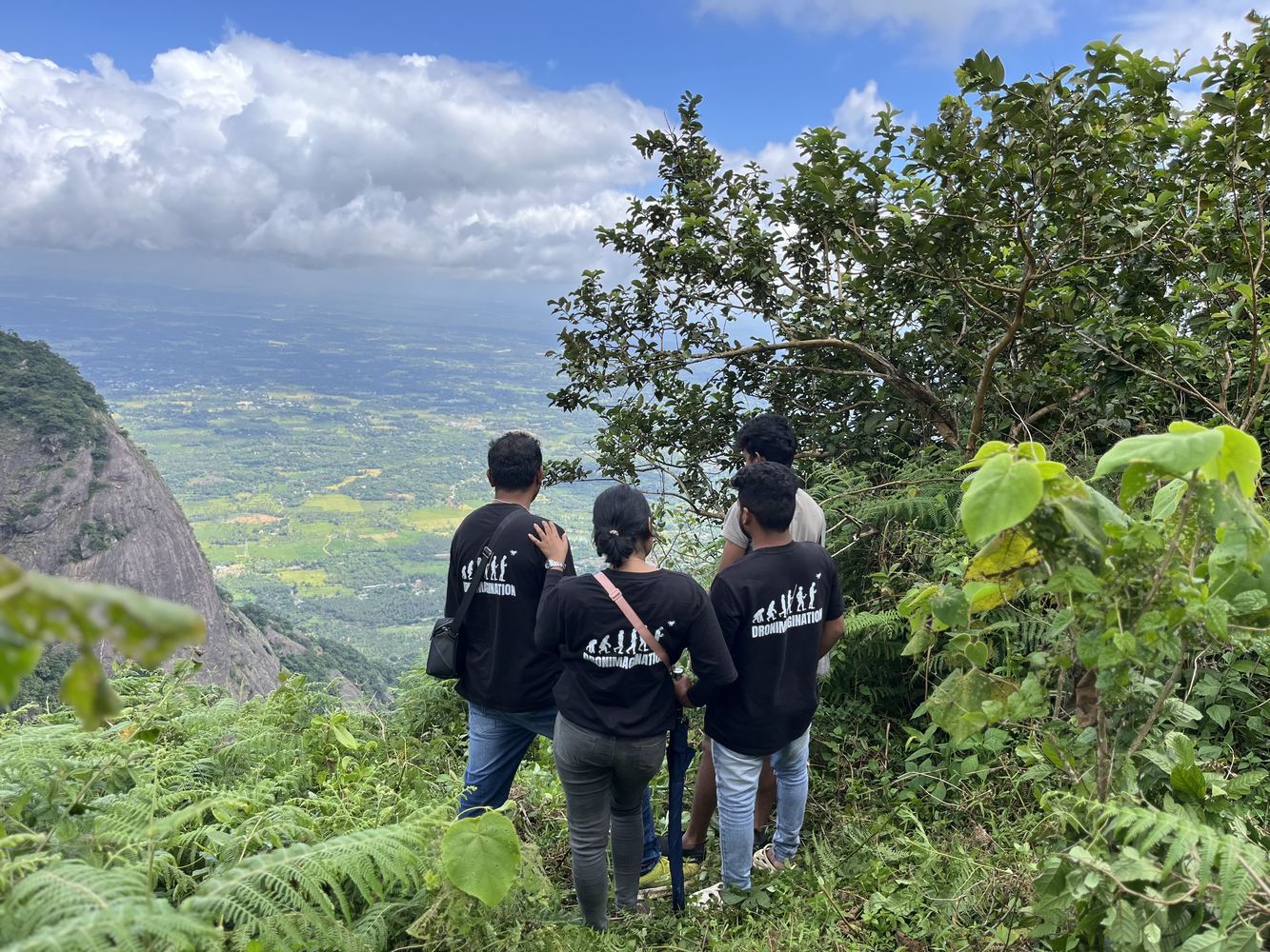 DGPS ground control survey — Dronimagination field team Kerala