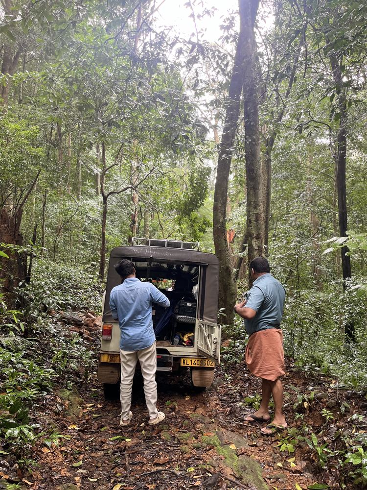 Vilangad landslide hazard mapping field team